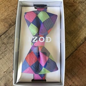IZOD Multicolor Bow Tie Adjustable Neck